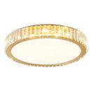 Crystal Round Ceiling Lamp Light for Living Room Luxury Bedroom Study Room by Ljojo