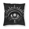 Evil Eye Black Art Cushion Cover Mystery Spirit Pillowcase by Ljojo