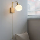 Ljojo LED Wall Light Mirror Ceramic Glass Wood Decor Home Lighting