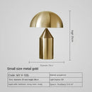 Ljojo Metal Mushroom Desk Lamp - Luxury Modern Nordic Bedroom Headboard Light
