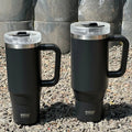 Ljojo 40oz Tumbler Cup Stainless Steel Insulated Coffee Mug with Straw