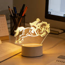 3D Luminous Horse Riding Night Light Home Decoration for Living Room & Bedroom by Ljojo