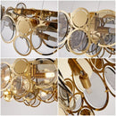 Gold Crystal Chandelier Ring Pendant LED Lamp for Luxe Living Room by Ljojo