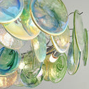 Nordic Green Glass Chandelier Luxury LED Pendant Light Dining Room Living Room Decor Ljojo