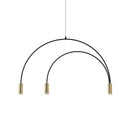 Ljojo Kitchen Island Suspension Arc Pendant Light LED Chandelier Stylish Hanging Lamp