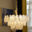Modern Crystal Glass Chandelier Pendant Light Fixture for Living Room Dining Bedroom by Ljojo