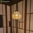 Japanese Retro Wabi-sabi Pendant Lights Art Lantern Fabric Lamp by Ljojo