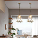 LED Glass Pendant Light Chandelier Modern Minimalist Home Decor Ljojo