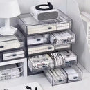 Acrylic Desk Organizer Drawer Set by Ljojo™: Transparent Desktop Storage for Stationery & Books