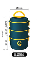 Ljojo 304 Stainless Steel Insulated Lunch Box - Student Microwave Heating Portable Container