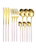 Ljojo 12pc Stainless Steel Cutlery Set - Knife, Fork, Spoon