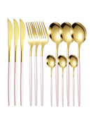 Ljojo 12pc Stainless Steel Cutlery Set - Knife, Fork, Spoon