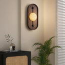 Ljojo Marble Wall Light Coffee Metal, Warm White Sconce for Home Decor