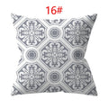 Ljojo 18" Sliver Grey Geometry Striped Pillowcase Home Decor Pillow Cover
