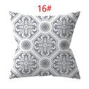 Ljojo 18" Sliver Grey Geometry Striped Pillowcase Home Decor Pillow Cover