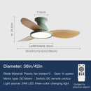 Ljojo 36 42 Inch Ceiling Fan Remote Control Dimming 6 Blade Light Ventilator