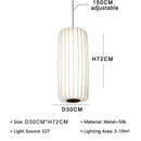 GEW LED Pendant Light Silk Fabric Art Nordic Chandelier for Living Room by Ljojo