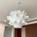 Modern Japanese Wabi Sabi Silk Pendant Light E27 Chandelier Nordic Designer Lamp by Ljojo