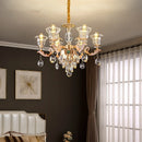 French Crystal Chandelier Luxury Living Room Candle Lamp Ljojo