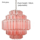 Glass Crystal Chandelier Pendant Light for Living Room Dining Bedroom Ceiling Lamp by Ljojo