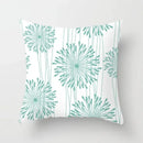 Ljojo Mint Green Geometric Print Lumbar Pillowcase