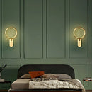 Ljojo Minimalist Brushed Gold Nordic Wall Lamp - Bedroom Bedside Lighting