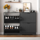 Ljojo™ 4-Drawer Shoe Cabinet with Adjustable Shelves