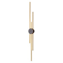 Ljojo LED Wall Light: Minimalist Copper Bedside Lamp for Bedroom, Living Room, TV Wall