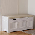 Ljojo™ Storage Bench with Cushioned Seat and Hidden Storage for Entryway and Bedroom