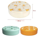 Ljojo Melamine Fruit Plate with Lid - Divided Snack Box for Living Room