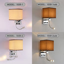 Ljojo LED Wall Lamps with Switch USB Reading Lights for Modern Home Decor