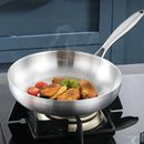 Ljojo 316 Stainless Steel Non-Stick Frying Pan Wok for Gas Stove Induction Pot