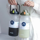 Ljojo 2000ML Sports Water Bottle with Straw - Large Capacity Jug for Fitness