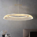 Ljojo Modern LED Ring Chandelier Luxury Restaurant Living Room Bedroom Villa Home Decoration