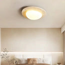 Cream Style Ceiling Light Fixture | Japanese Wabi Sabi Retro Master Bedroom Lamp by Ljojo
