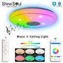 Ljojo LED Bluetooth Music Ceiling Light RGB Dimming Remote Control - Smart Home Lighting