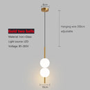 Ljojo Long Line Black/Gold Pendant Light for Bedroom and Living Room Wall Decor
