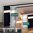 Ljojo LED Skirting Line Aluminum Profiles Conner Baseboard for Stair Floor Wall Decor