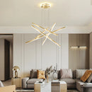 Ljojo Luminous Ceiling Plate Chandelier: Aluminum LED Lighting for Living Room Table Island