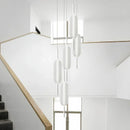 Ljojo Minimalist LED Pendant Chandelier for Staircase, Dining Room, and Cafe