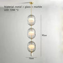 Modern Luxury Glass LED Pendant Chandelier Lamps by Ljojo for Home Decor Lighting