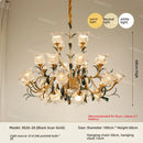French Retro Living Room Crystal Pendant Light by Ljojo - Luxury Designer Cream Style Glass Crystal Light