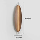 Ljojo Minimalist Peach Wood LED Wall Lamp for Homestay Bedroom and Living Room