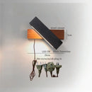 Ljojo LED Wall Lamps Black Travertine Nordic Minimalism Bathroom Mirror Lights