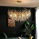 Crystal Gold LED Chandelier: Luxury Living Room Pendant Lamps by Ljojo