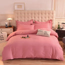 Ljojo 2024 Luxury Cotton Thickened Solid Color Four-Piece Set