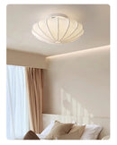 Minimalist Silk Led Ceiling Lamps for Bedroom | Creative Round Ceiling Light by Ljojo