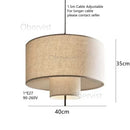 2025 Margin Pendant Lamp Boho Decor Chinese Designer Linen Cloth Light for Living Room Ljojo