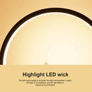 Ljojo 25CM LED Table Lamp Black/White Dimmable Desk Lamp For Bedroom Living Room