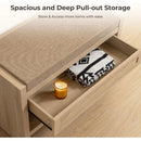 Ljojo™ Rattan Shoe Bench with Storage Drawer and Linen Seat Cushion